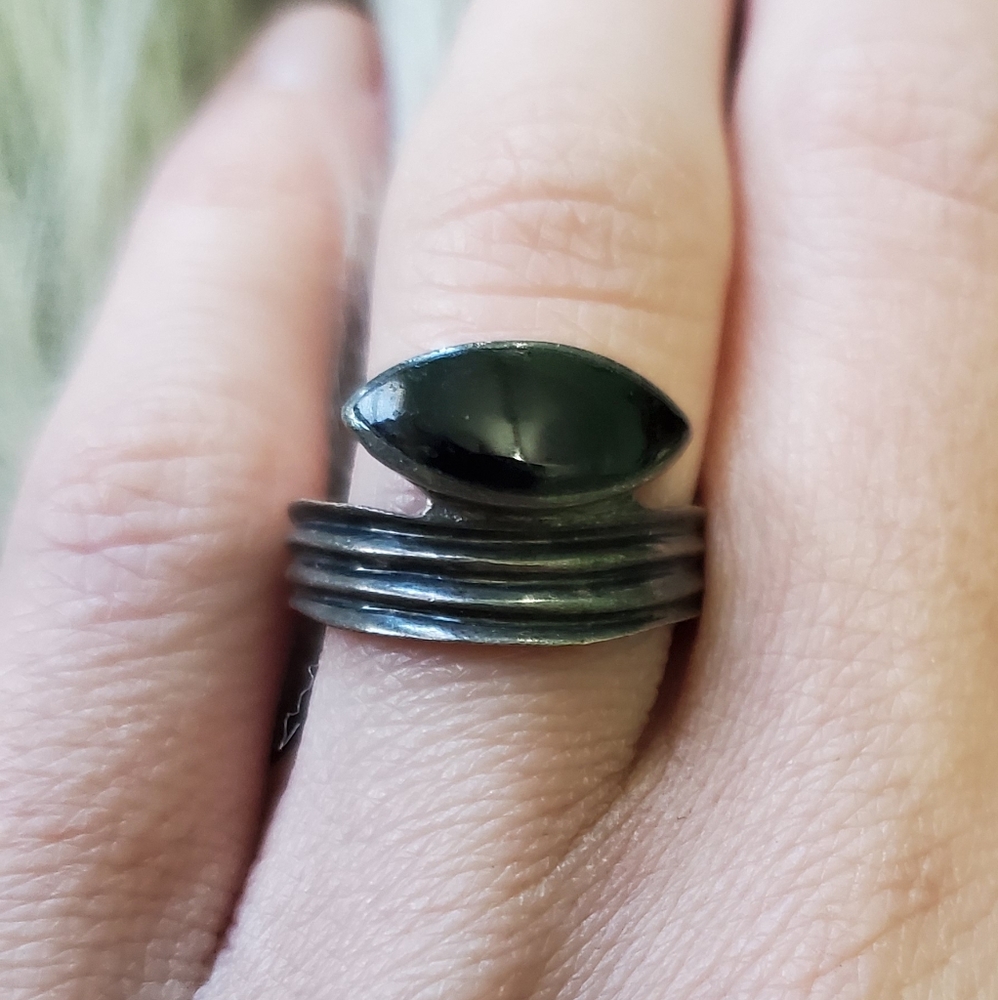 Dark metal ring